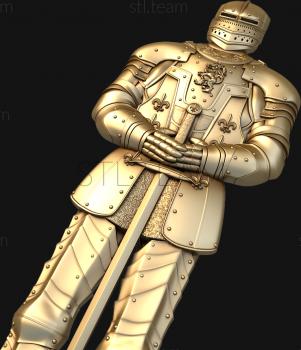 3D model Knight with a sword (STL)